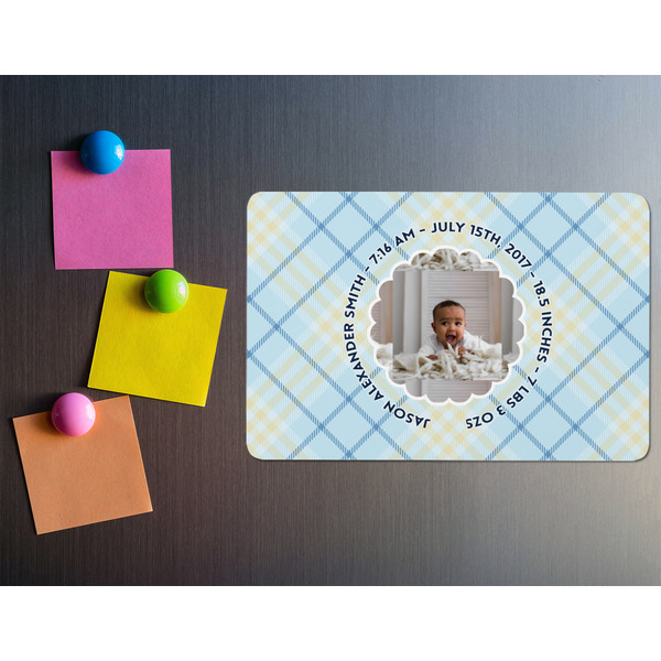 Baby Boy Photo Rectangular Fridge Magnet - LIFESTYLE