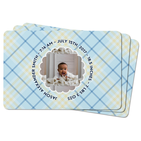 Baby Boy Photo Rectangular Fridge Magnet - THREE