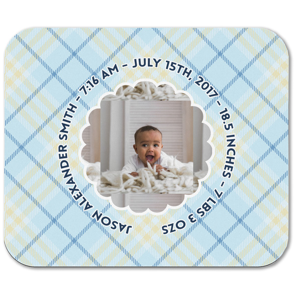 Baby Boy Photo Rectangular Mouse Pad - APPROVAL