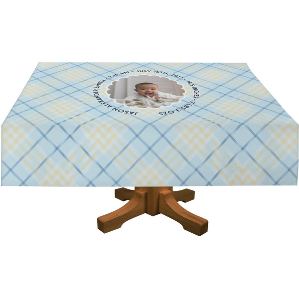 Baby Boy Photo Rectangular Tablecloths (Personalized)