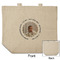 Baby Boy Photo Reusable Cotton Grocery Bag - Front & Back View