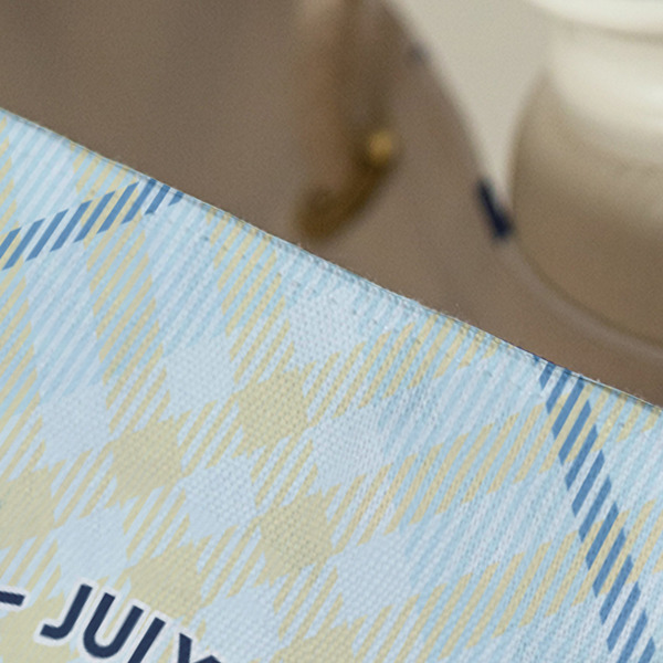 Baby Boy Photo Large Rope Tote - Close Up View