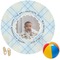 Baby Boy Photo Round Beach Towel (Personalized)