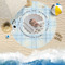 Baby Boy Photo Round Beach Towel Lifestyle