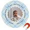 Baby Boy Photo Round Car Magnet - 6" (Personalized)