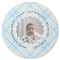 Baby Boy Photo Round Rubber Backed Coaster (Personalized)