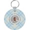 Baby Boy Photo Round Plastic Keychain