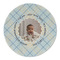 Baby Boy Photo Round Linen Placemats - FRONT (Double Sided)
