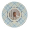 Baby Boy Photo Round Linen Placemats - FRONT (Single Sided)