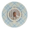 Baby Boy Photo Round Linen Placemat