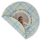 Baby Boy Photo Round Linen Placemats - Front (folded corner double sided)