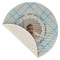 Baby Boy Photo Round Linen Placemats - Front (folded corner single sided)