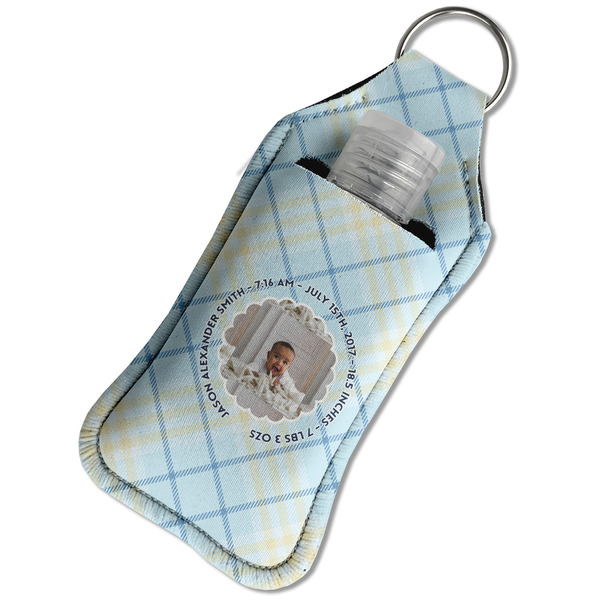Baby Boy Photo Sanitizer Holder Keychain - Large in Case