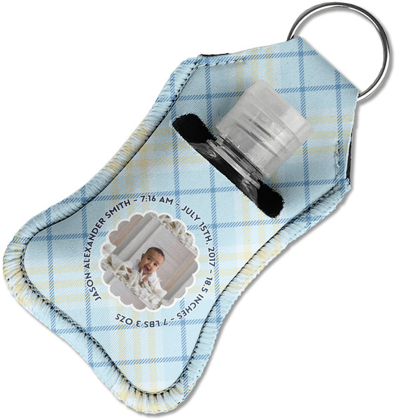 Baby Boy Photo Sanitizer Holder Keychain - Small in Case