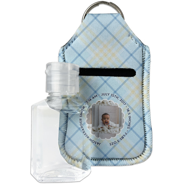 Custom Baby Boy Photo Hand Sanitizer & Keychain Holder