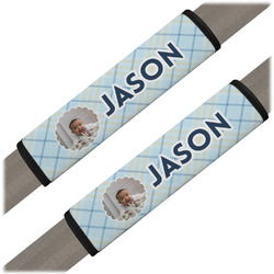 Baby Boy Photo Seat Belt Covers (Set of 2) (Personalized)