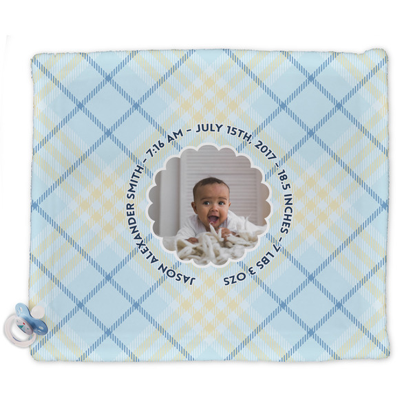 Custom Baby Boy Photo Security Blanket
