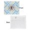 Baby Boy Photo Security Blanket - Front & White Back View