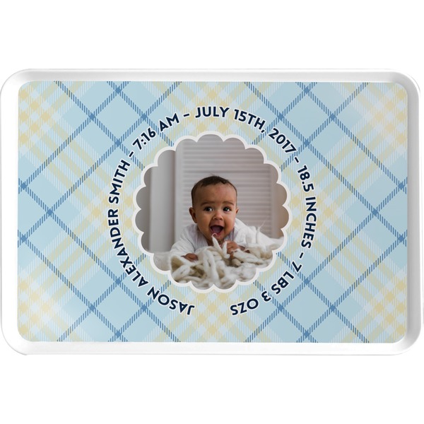 Custom Baby Boy Photo Serving Tray (Personalized)