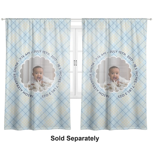 Baby Boy Photo Sheer Curtains