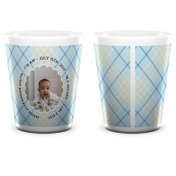 Baby Boy Photo Shot Glass - White - APPROVAL