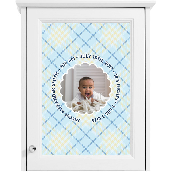 Baby Boy Photo Single White Cabinet Decal