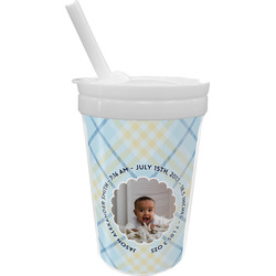 Baby Boy Photo Sippy Cup with Straw (Personalized)