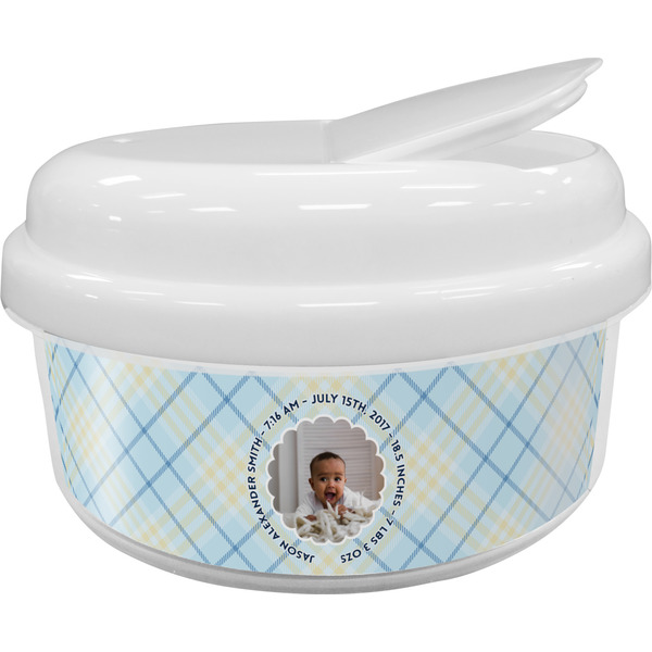 Custom Baby Boy Photo Snack Container (Personalized)