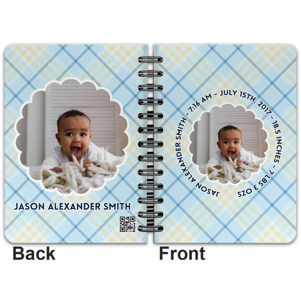 Baby Boy Photo Spiral Journal 5 x 7 - Apvl