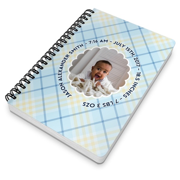 Baby Boy Photo Spiral Journal 7 x 10 - Main