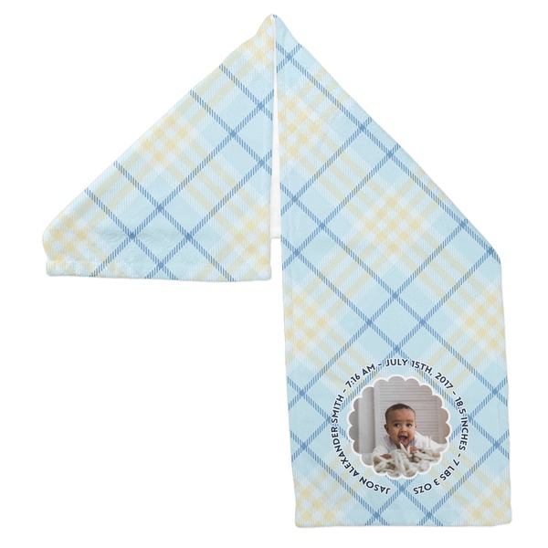 Baby Boy Photo Sports Towel Folded - Both Sides Showing