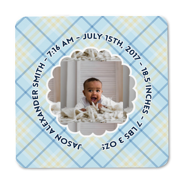 Baby Boy Photo Square Fridge Magnet - FRONT