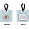 Baby Boy Photo Square Luggage Tag (Front + Back)