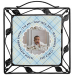 Baby Boy Photo Square Trivet (Personalized)