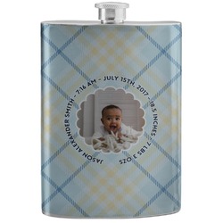 Baby Boy Photo Stainless Steel Flask (Personalized)