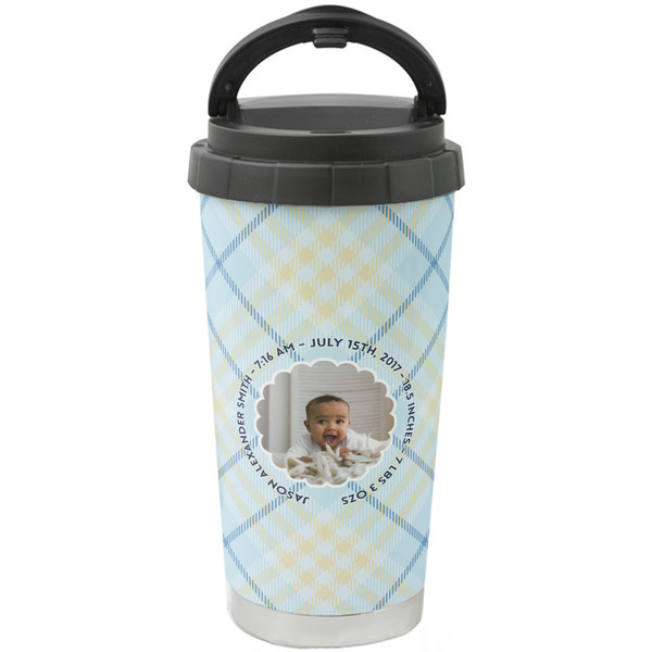 Custom Baby Boy Photo Stainless Steel Coffee Tumbler (Personalized)
