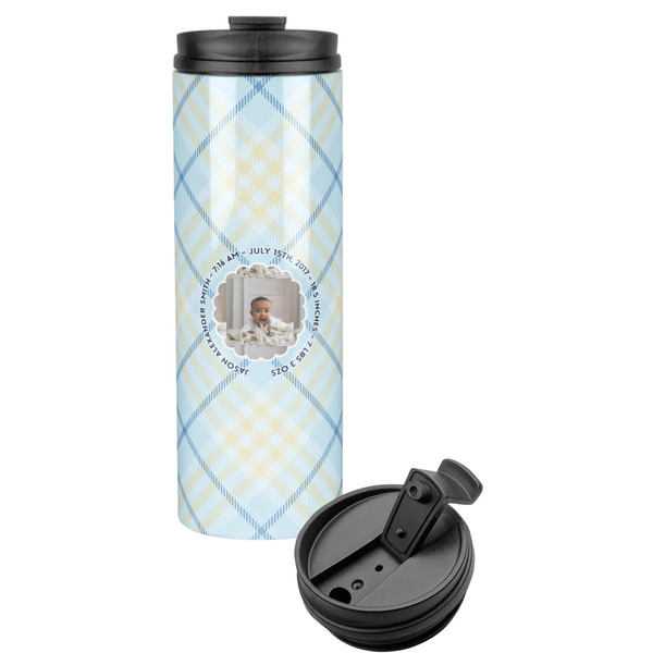 Custom Baby Boy Photo Stainless Steel Skinny Tumbler