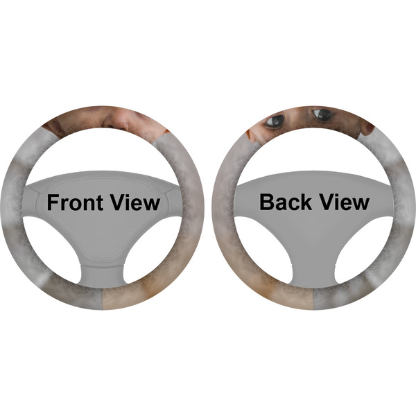 Baby Boy Photo Steering Wheel Cover- Front and Back