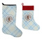 Baby Boy Photo Stockings - Side by Side compare