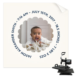Baby Boy Photo Sublimation Transfer - Shirt Back / Men (Personalized)