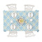 Baby Boy Photo Tablecloths (58"x102") - TOP VIEW (with plates)