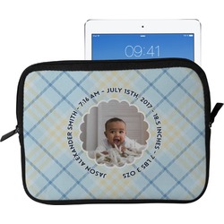 Baby Boy Photo Tablet Case / Sleeve - Large (Personalized)