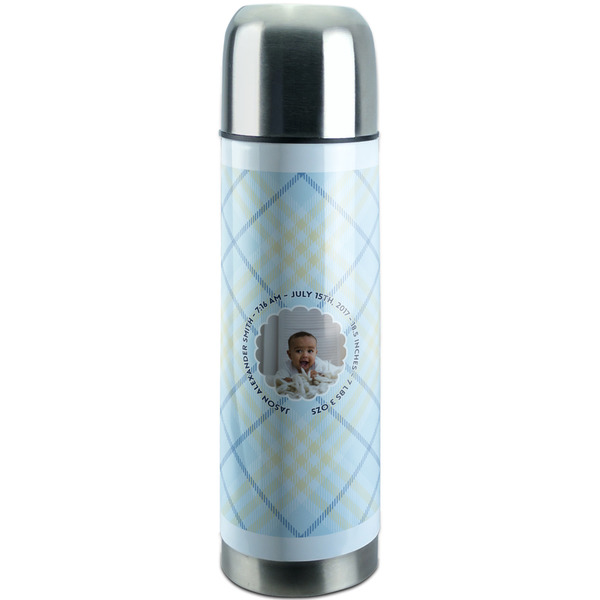 Custom Baby Boy Photo Stainless Steel Thermos (Personalized)
