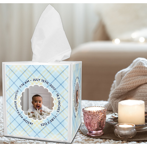 Baby Boy Photo Tissue Box - LIFESTYLE
