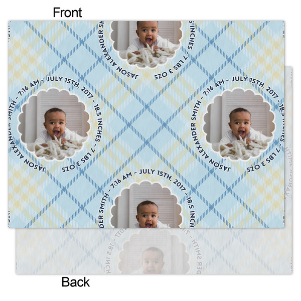 Baby Boy Photo Tissue Paper - Heavyweight - Medium - Front & Back