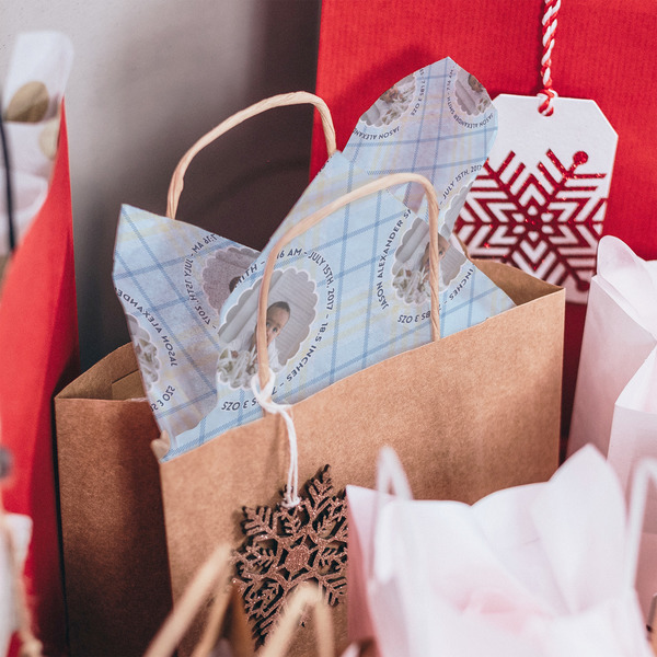 Baby Boy Photo Tissue Paper - In Gift Bag