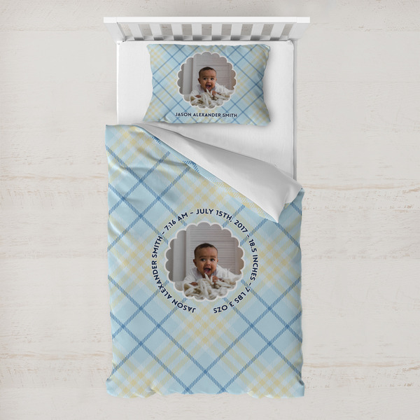 Custom Baby Boy Photo Toddler Bedding