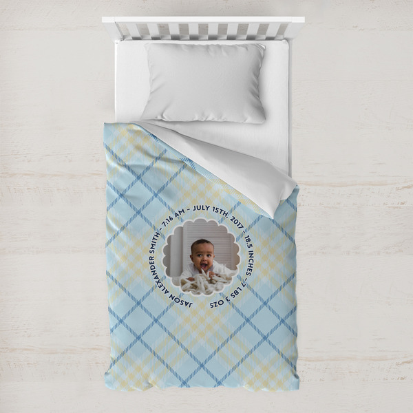 Custom Baby Boy Photo Toddler Duvet Cover