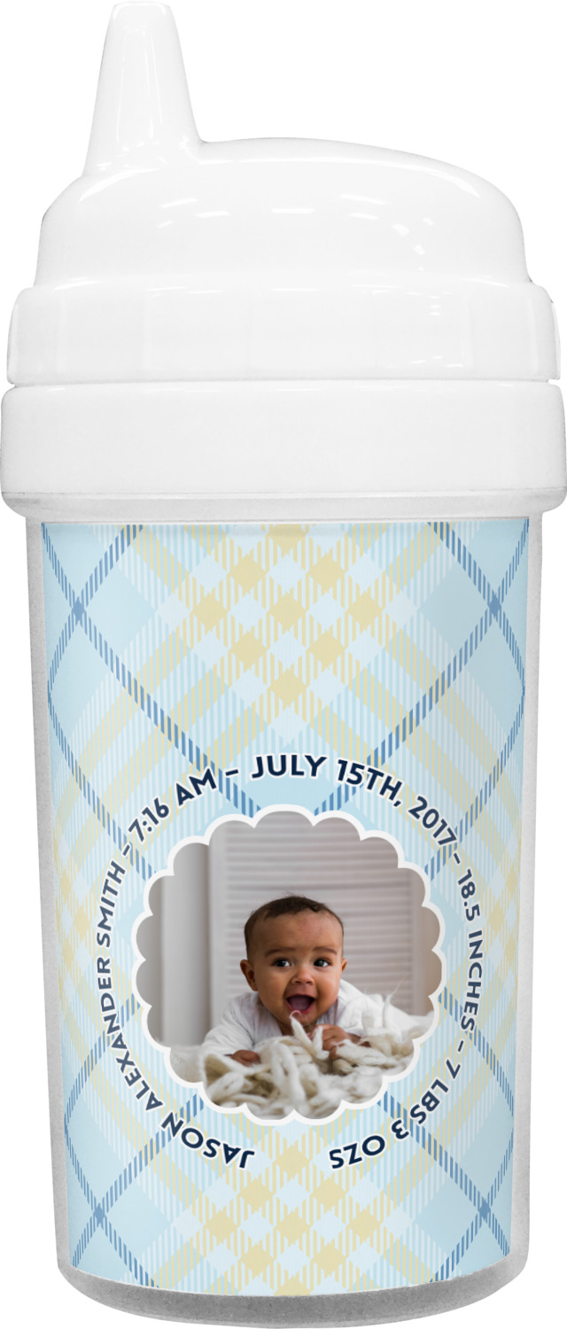 Custom Baby Boy Photo Sippy Cup (Personalized)
