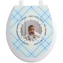 Baby Boy Photo Toilet Seat Decal (Personalized)